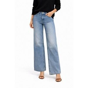 EM Wide‎ Leg Light Wash Denim Jeans XL